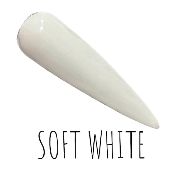 Soft White dip powder for nails, nail dip powder, bridal nails, wedding nails, nails, nail manicure gift, dip nails, nail gift, nail art