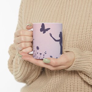 Enchanting Fairy Ceramic Mug - Magical Gift for Fairy Lovers, Nature Enthusiasts, Birthday, Housewarming, Coffee Lovers