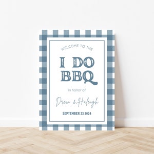 I Do BBQ Welcome Sign Template, I Do BBQ Couples Shower, Wedding Shower Casual, Engagement Party, Rehearsal Dinner Welcome Sign