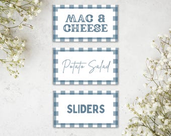 I Do BBQ Food Tent Labels Template (Digital Download)
