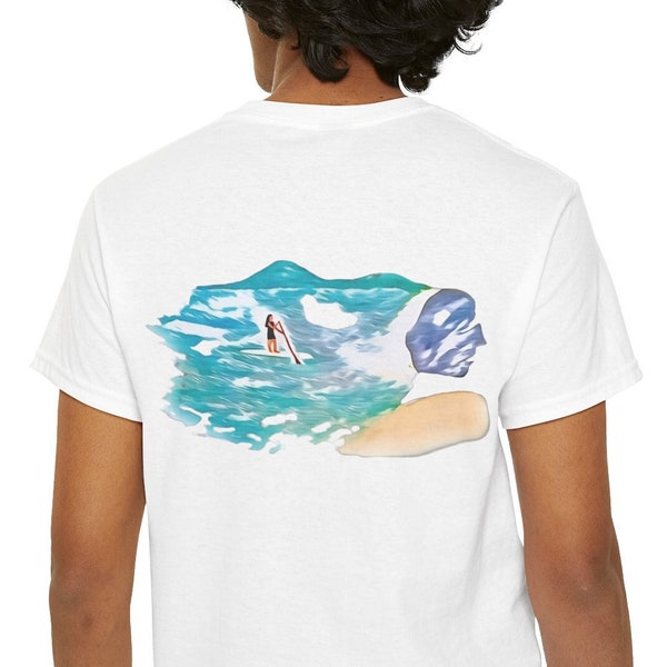 Secret Cove and Paddleboarder, Surfer Shirt, Beach Life, Gift for Woman, Gift for Her, Waves and Surf