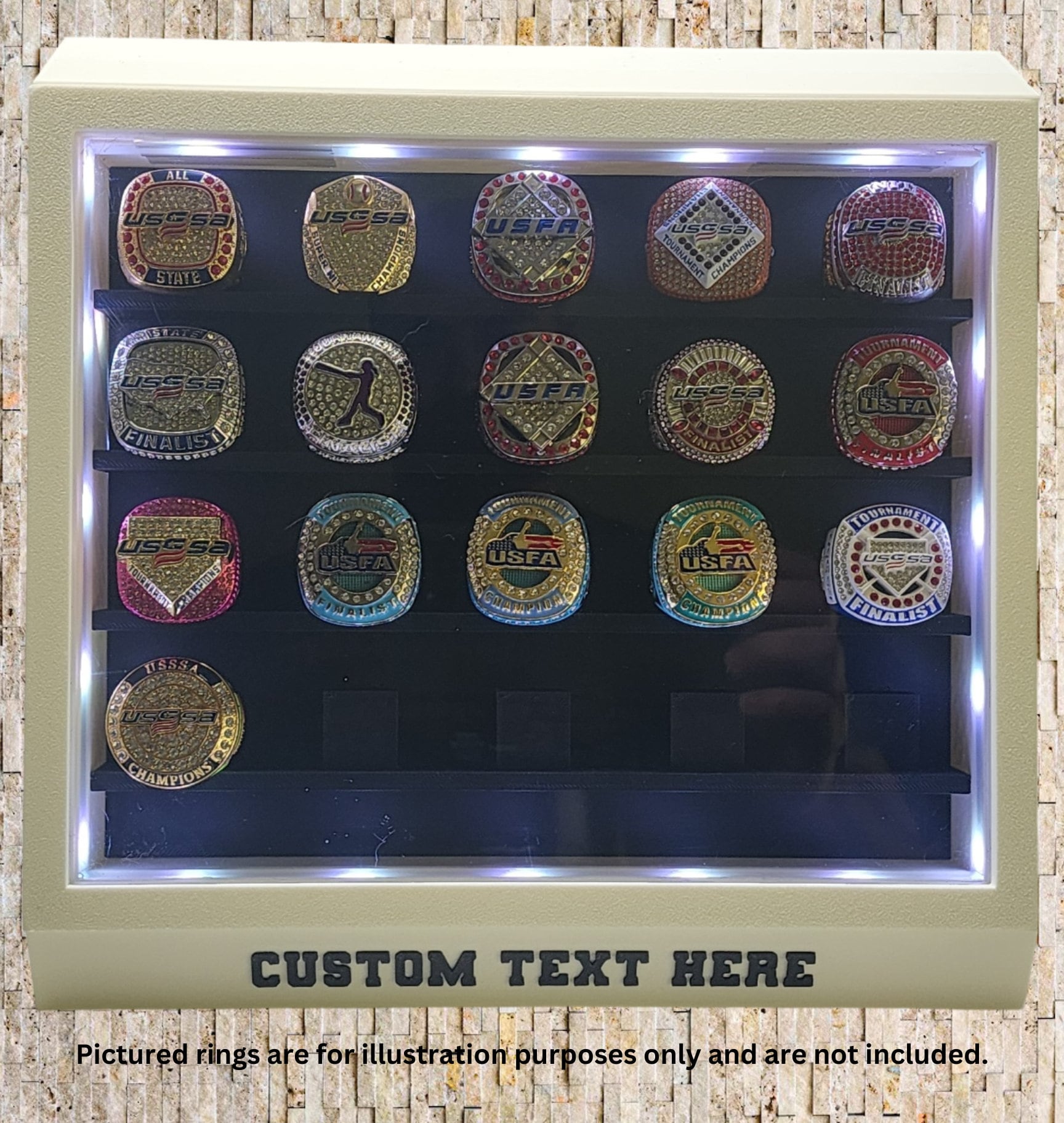 Trophy ring display sale