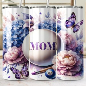 Envoltorio para vaso Floral Mom de 20 oz: Diseño de sublimación para el Día de la Madre (Descarga digital)