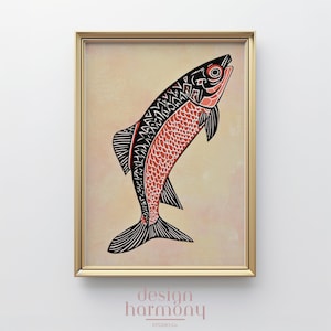 Nautical Fish Wall Art: Summer Ocean Theme (Digital Download)