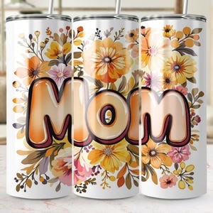 Envoltorio floral para vaso de mamá: Diseño de sublimación para el Día de la Madre (Descarga digital)