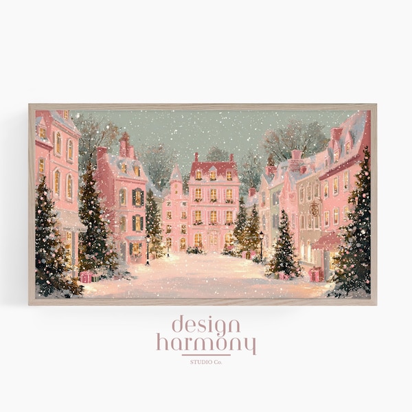 Arte para TV Samsung con marco navideño, decoración navideña (descarga digital)