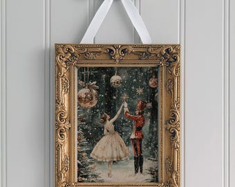 Vintage Nutcracker Ballet Print, Christmas Wall Art (Digital Download)