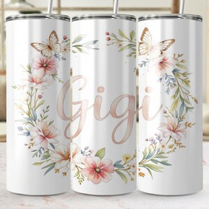 Envoltorio floral para vaso del Día de la Madre: Diseño de sublimación personalizable (descarga digital)