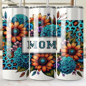 Envoltorio floral para vaso de mamá: Diseño de sublimación para el Día de la Madre (Descarga digital)