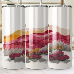 Outback Bloom 20 oz Tumbler Wrap, australischer Skinny Tumbler PNG, Sublimationsdesign, digitaler Download