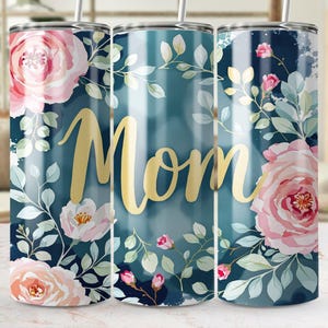 Envoltorio floral para vaso de mamá: Diseño de sublimación para el Día de la Madre (Descarga digital)