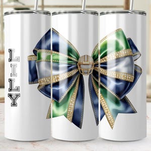 Coquette Bow Football 20 Unzen Tumbler Wrap: Personalisiertes Sublimationsdesign (Digitaler Download)