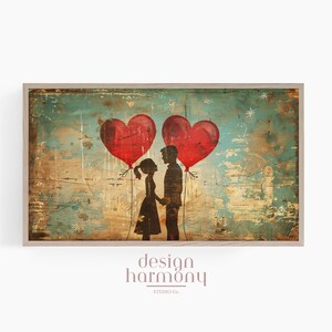 Love Samsung Frame Art, Vintage Romantic Frame Tv Art, Valentine Frame Tv Art, Samsung Tv Art Valentines Day, Valentines Day Art