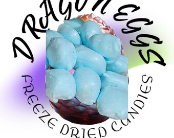 Salty Dragon Taffy Eggs: caramelle liofilizzate al lampone blu