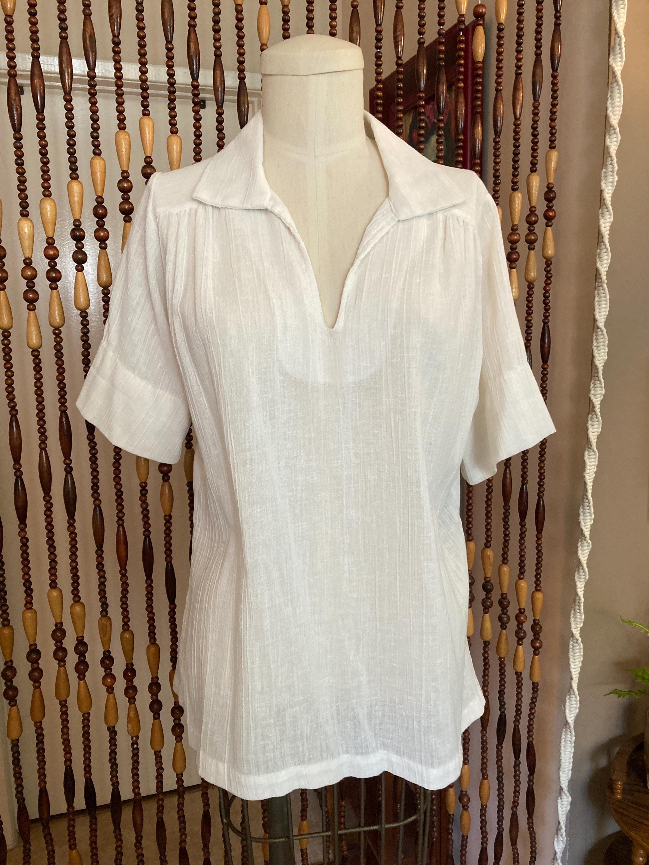 70s White Shirt - Etsy 70s White Shirt - Etsy