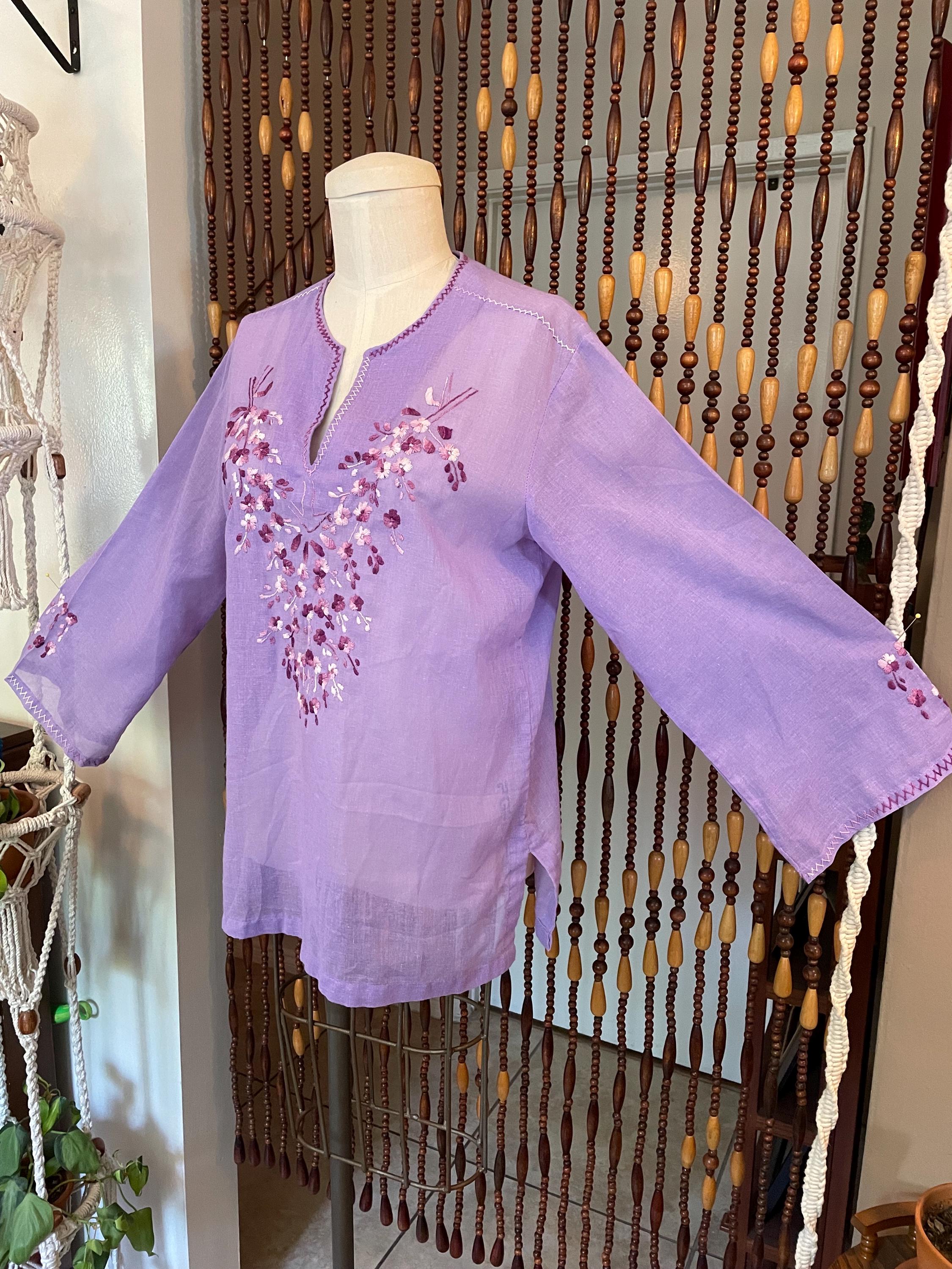 Vintage 70s Gauze Tops - Etsy