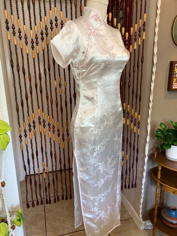 Vintage 60’s Chinese dress white Chinese dress 60’