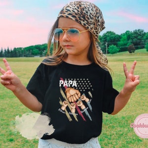 Personalized Papa Grandpa Shirt with Grandkids name Hands Flag Shirt,Custom Dad Raised Fist Bump Sweatshirt, Custo Grandpa Father Day Gift