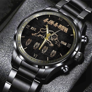 Penrith Panthers Black Stainless Steel Watch