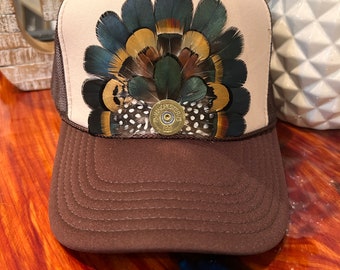 Feather Trucker Hat