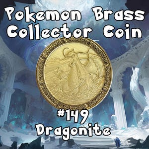 Engraved Brass Dragonite Coin – 40mm Collectible with Optional Personalization