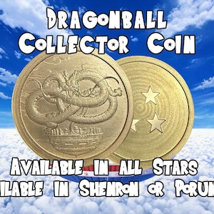 Engraved Brass Dragonball Coin – 40mm Collectible with Optional Personalization