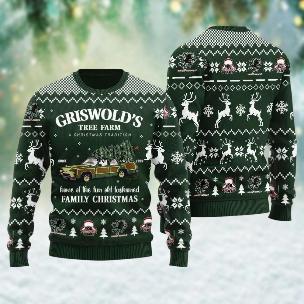 Discover Griswold Family Christmas Sweater, National Lampoon's Ugly Sweater, Griswold Tree Farm Holiday Sweater, Christmas Gift