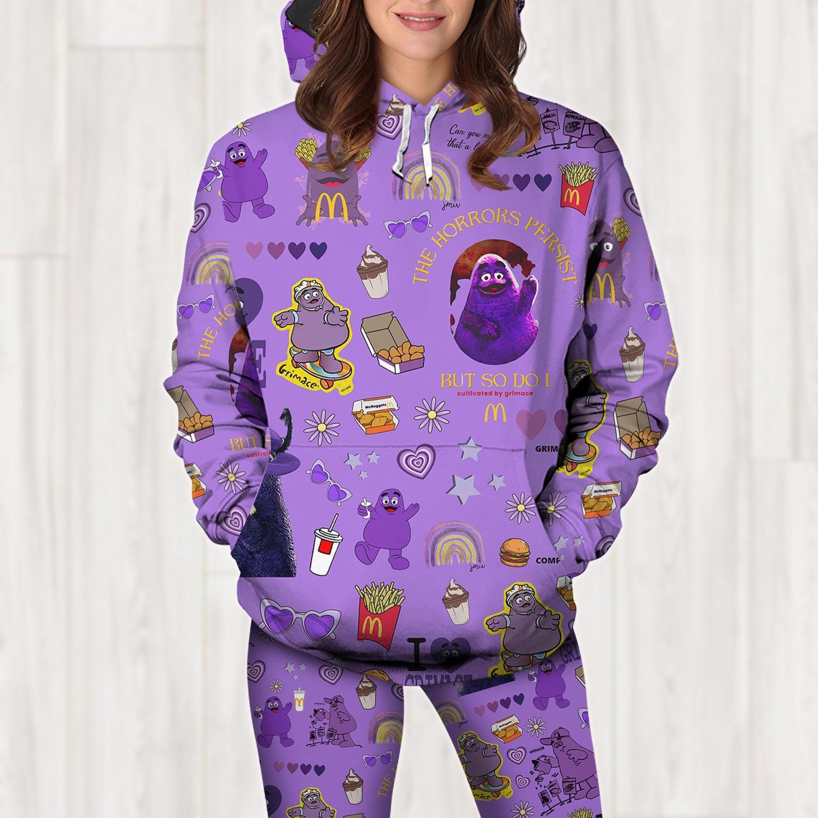 Grimace Shake Hoodie, Grimace Women Legging, Grimace Hilarious