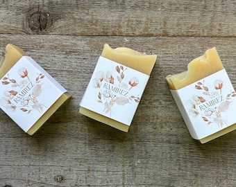 COTTON BLOOM soap favors, half bar of soap, soap party favors, wedding favors, bridal shower soap favor, baby shower soap favor, guest soap