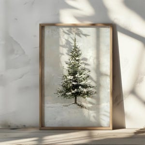Pine Tree Painting Tree Wall Art Festive Wall Decor Pine Tree Art Christmas Home Decor Watercolor Art Print Modern Festive Decor For Home