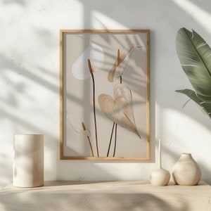 Modern Flower Painting Anthurium Wall Art Anthurium Wall Decor Flower Art Tropical Home Decor boho Art Print Modern Decor For Home gift