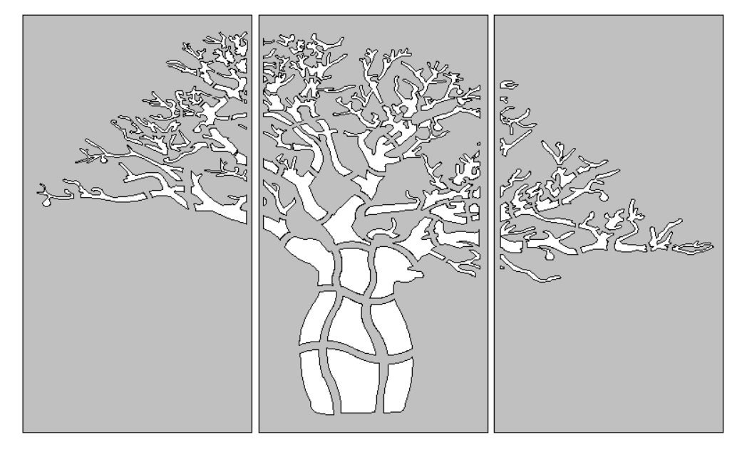 CNC CUTTING FILE - Tree Panels Trio Designs - Bundle Pack - Download ...