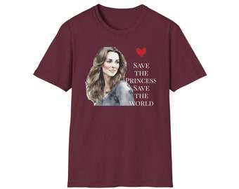 Sauvez la princesse, sauvez le monde T-shirt souple unisexe