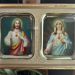 medium antique religious frame