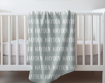 Personalized Name Custom Blanket for Baby/Kids/Youth/Adult, Personalized Velveteen Blanket, Custom Gift for anyone,