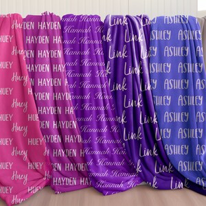 Personalized Name Custom Blanket for Baby/Kids/Youth/Adult, Personalized Velveteen Blanket, Custom Gift for anyone,
