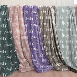 Personalized Name Custom Blanket for Baby/Kids/Youth/Adult, Personalized Velveteen Blanket, Custom Gift for anyone,
