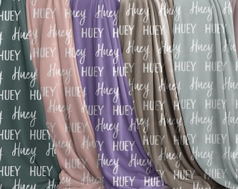 Personalized Name Custom Blanket for Baby/Kids/Youth/Adult, Personalized Velveteen Blanket, Custom Gift for anyone,