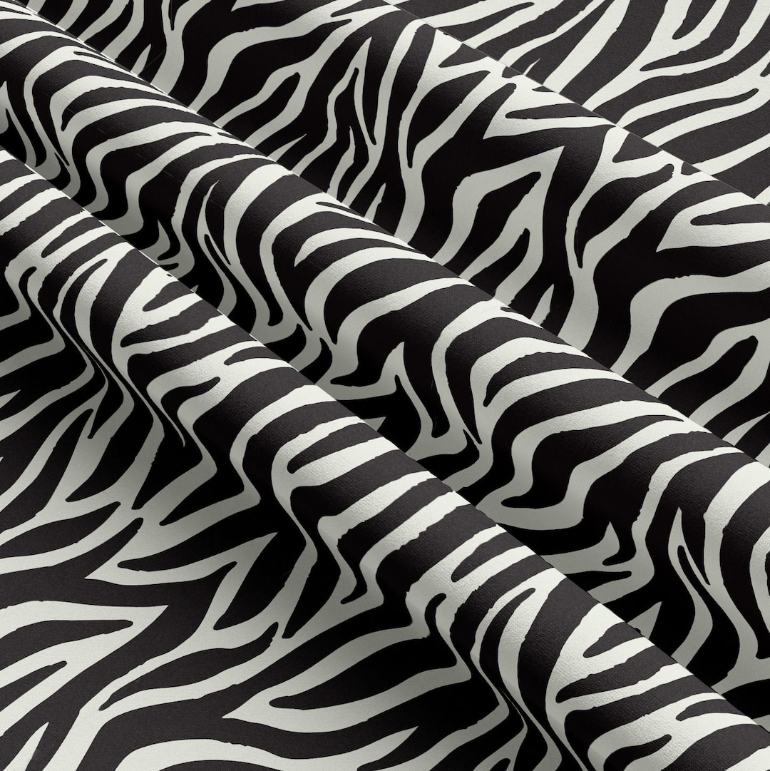 Zebra Print Seamless Pattern | Black and White Animal Print Digital ...