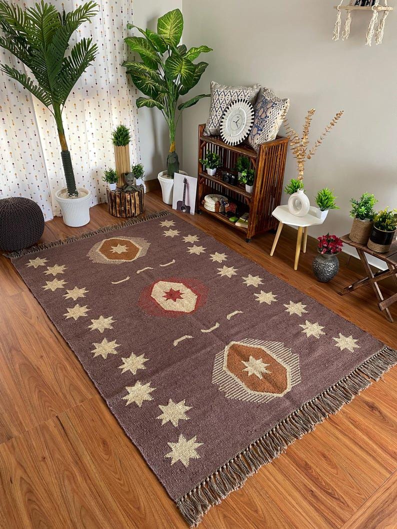 Tapis Péruvien Vintage Grand Tour 2 Faces En Laine 100%, 58" X 45 1/2", à Suspendre Au Mur, Multicolore, Occasion