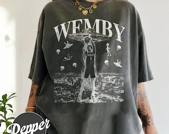 Victor Wembanyama San Antonio basketbalshirt vintage comfortkleuren