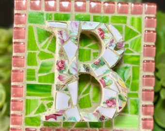 B - Bee's Neez Small Monogram Mosaic