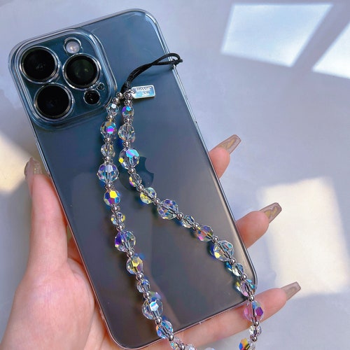 Swarovski Crystal Phone Charm: Sparkly Wrist Strap Lanyard - Etsy