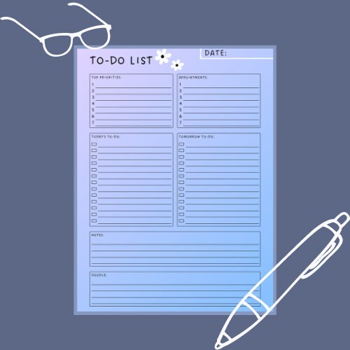 To Do List Layout Computer Digital To-do List Template for Organizing and Focus - Etsy