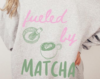 Matcha Hoodie Tomato Girl Summer Matcha Lover Sweater Vegan Sweatshirt Japanese Sweatshirt Tea Sweatshirt Matcha Gift Matcha Lover Gift