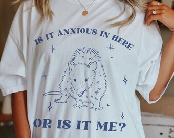 Possum Shirt Anxiety Shirt Adhd Shirt Neurodiversity Shirt Introvert Shirt Shirts That Go Hard Overstimulated Shirt Nervous Possum Shirt