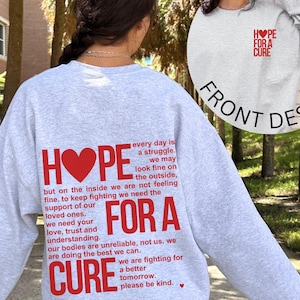 Rare Disease Sweatshirt Spoonie Sweatshirt Pots Syndrome Lupus Fibromyalgia Endometriosis Awareness Chronic Invisible Illness Flare Day Eds