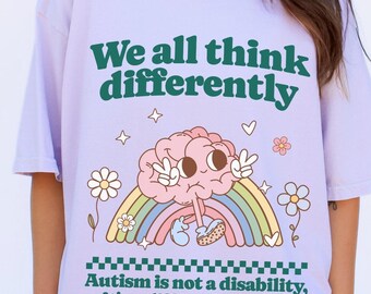 Autism Shirt Neurodiversity Shirt Rbt Shirts Bcba Adhd Shirt Neurodivergent Autism Mom Gift Shirt Autism Shirt Autism Awareness Shirt