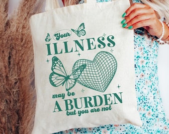 Pots Syndrome Tote Bag Small Pots Tote Bag Survivor Spoonie Dysautonomia Chronic Illness Hidden Disability Ehlers Danlos Flare Day Eds