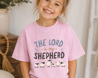 Camiseta infantil "El Señor es mi pastor" Salmo 23 Versículo bíblico Camiseta infantil "El Señor es mi pastor" El Señor es mi pastor Confía en el Señor